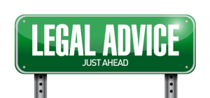 legal advice road sign illustration design over a white backgrou