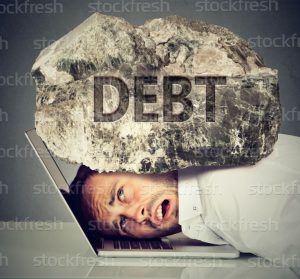 debt-on-top-of-man-300x279